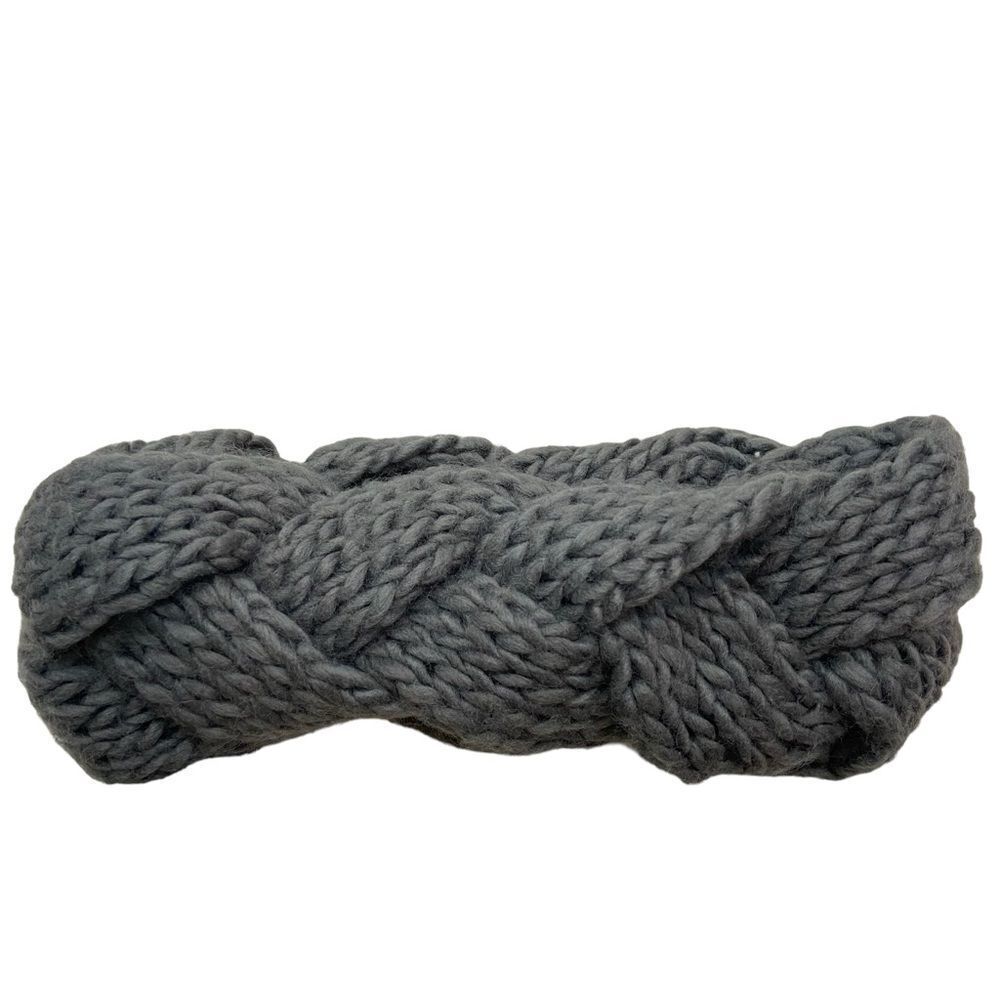 Ladies San Diego Hat Co Brand Grey Braided Headband‎ One Size